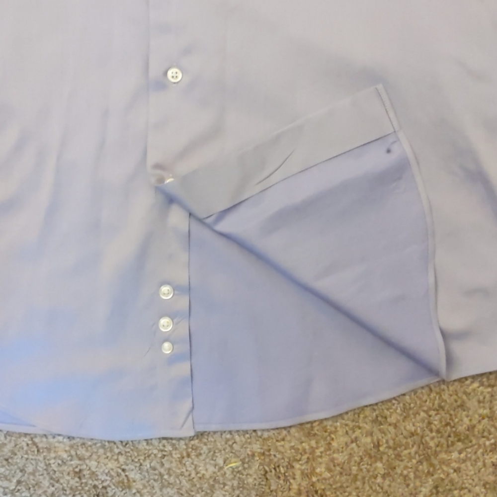 Pronto-Uomo Light Purple Dress Shirt . 17.5 36/37 Tall - Picture 8 of 13